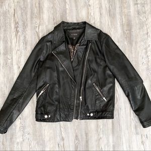Black Motto Leather Jacket